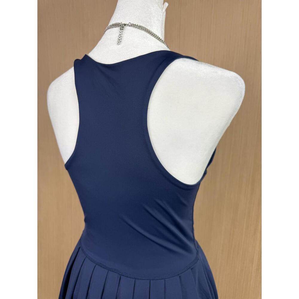 Ocean Drive One Piece Swimsuit Medium Navy Blue Fit & Flare Summer Casual - Picture 6 of 12